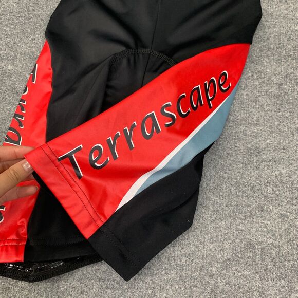 Biemme Bib Short Mens XL Extra Large Black Red Cycling Padded Stretch Terrascape - Picture 2 of 16